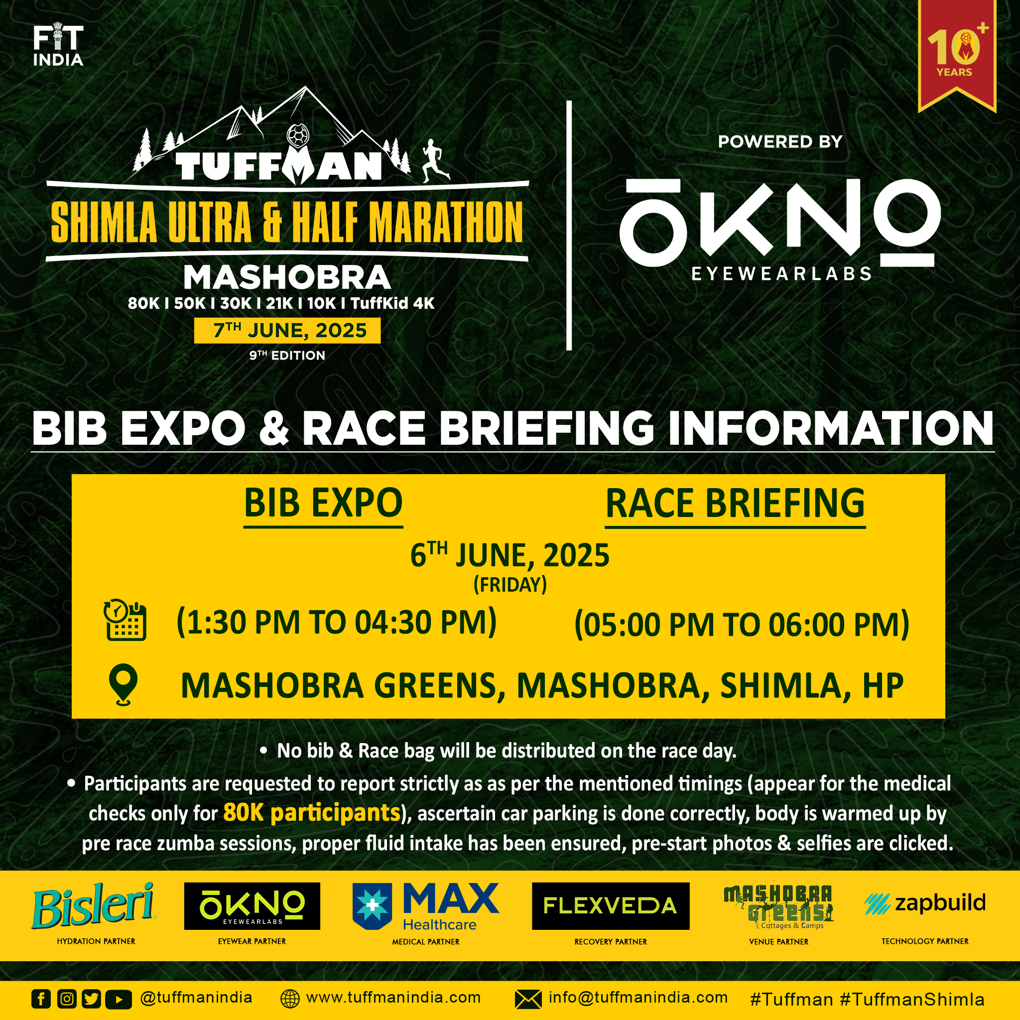 Race Bib Expo & Race Briefing