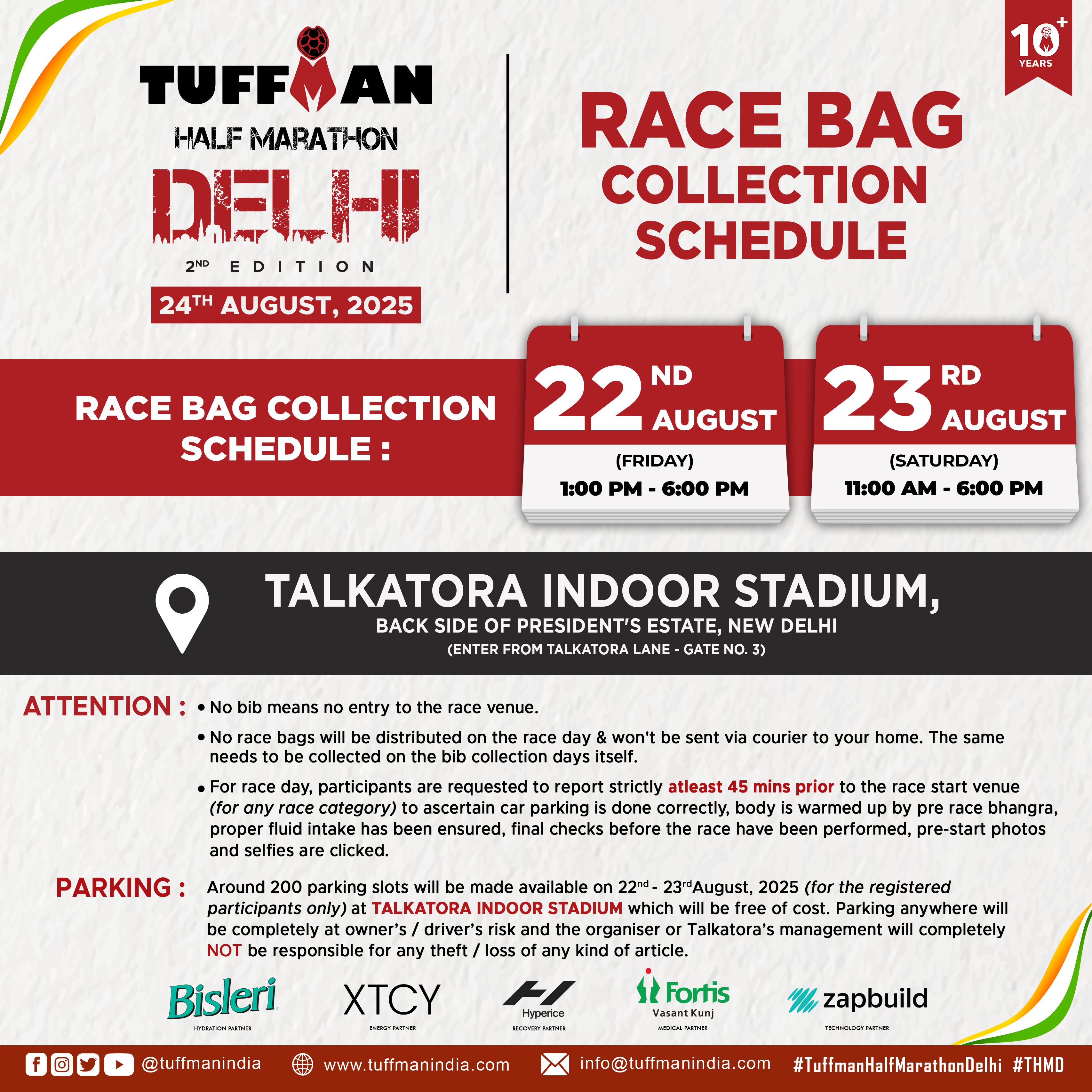 BIB COLLECTION SCHEDULE