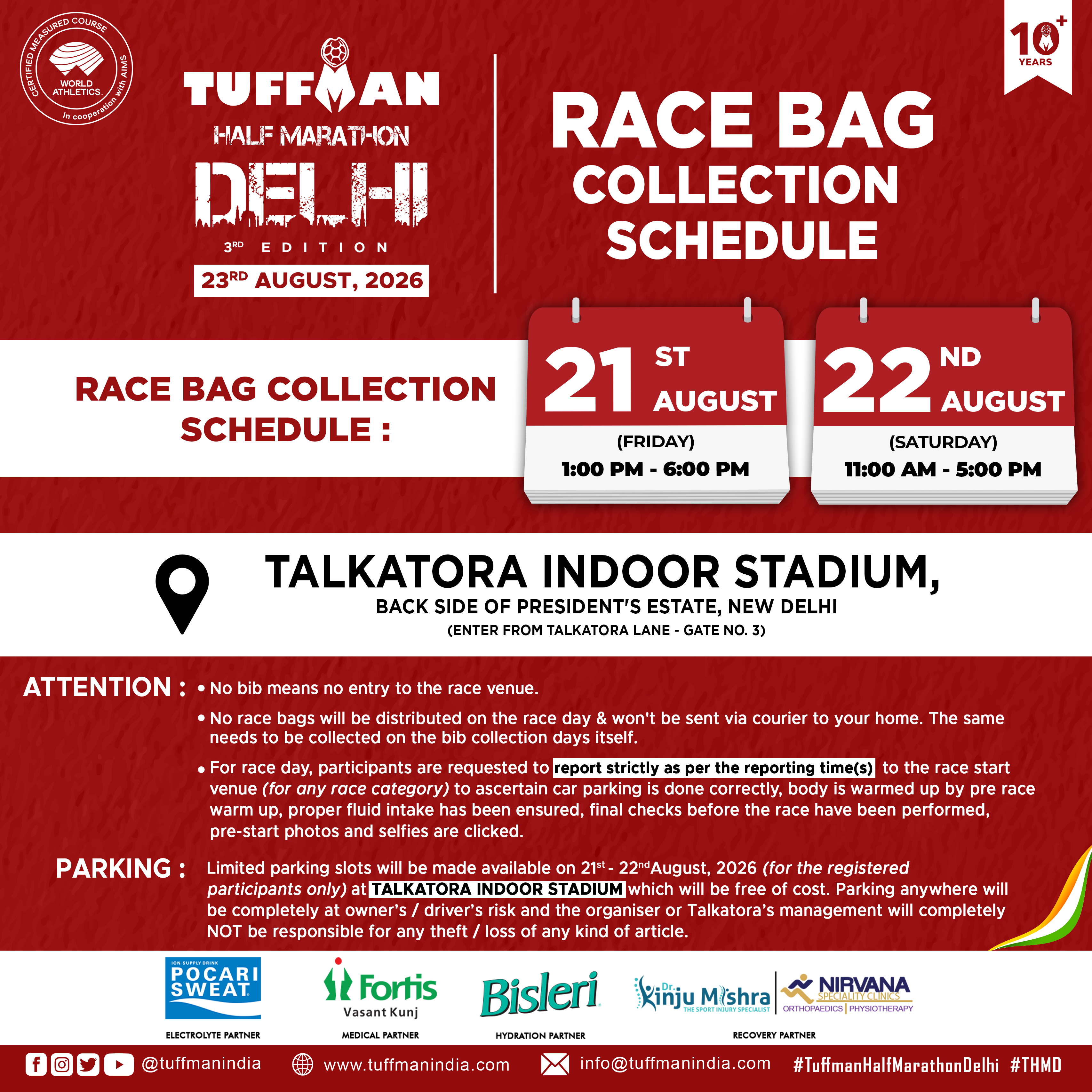 BIB COLLECTION SCHEDULE