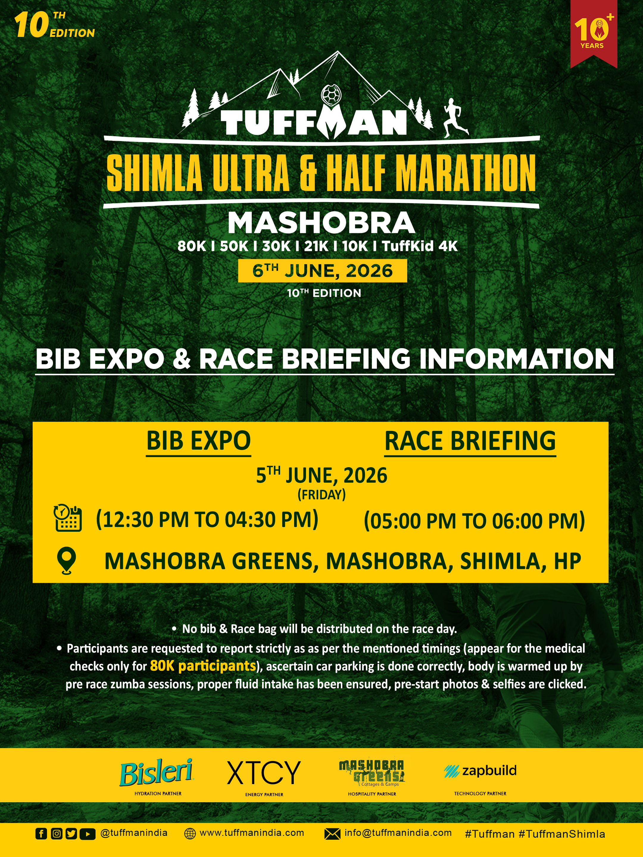 Race Bib Expo & Race Briefing